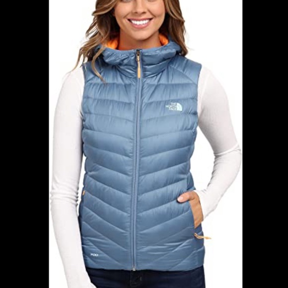 north face hooded vest
